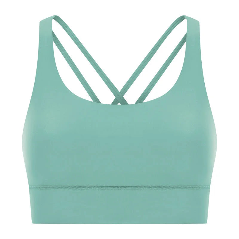 High-Intensity Supportive Crossover Back Yoga Bra