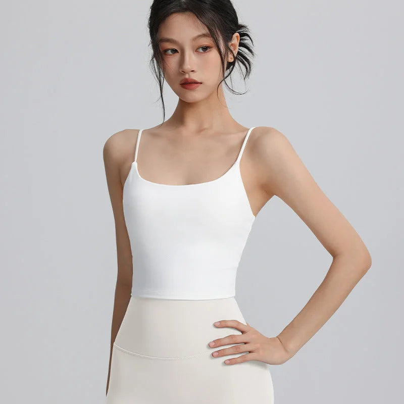 Strappy Backless Sports Bra