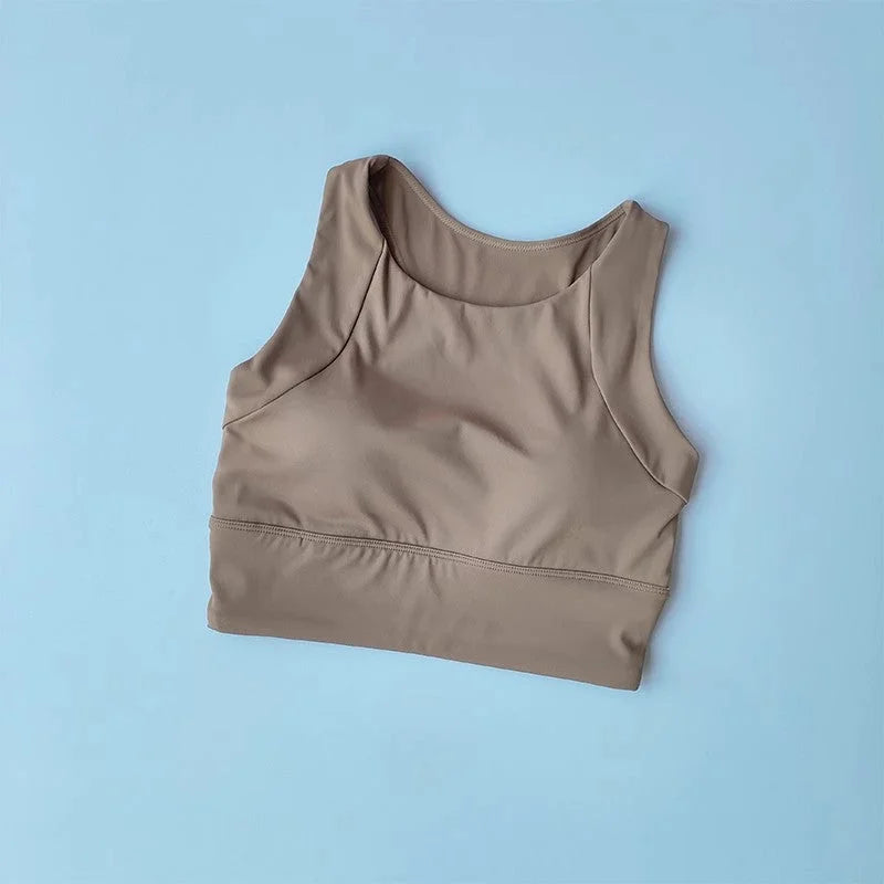 Supportive Seamless Sports Bra for Running and Yoga