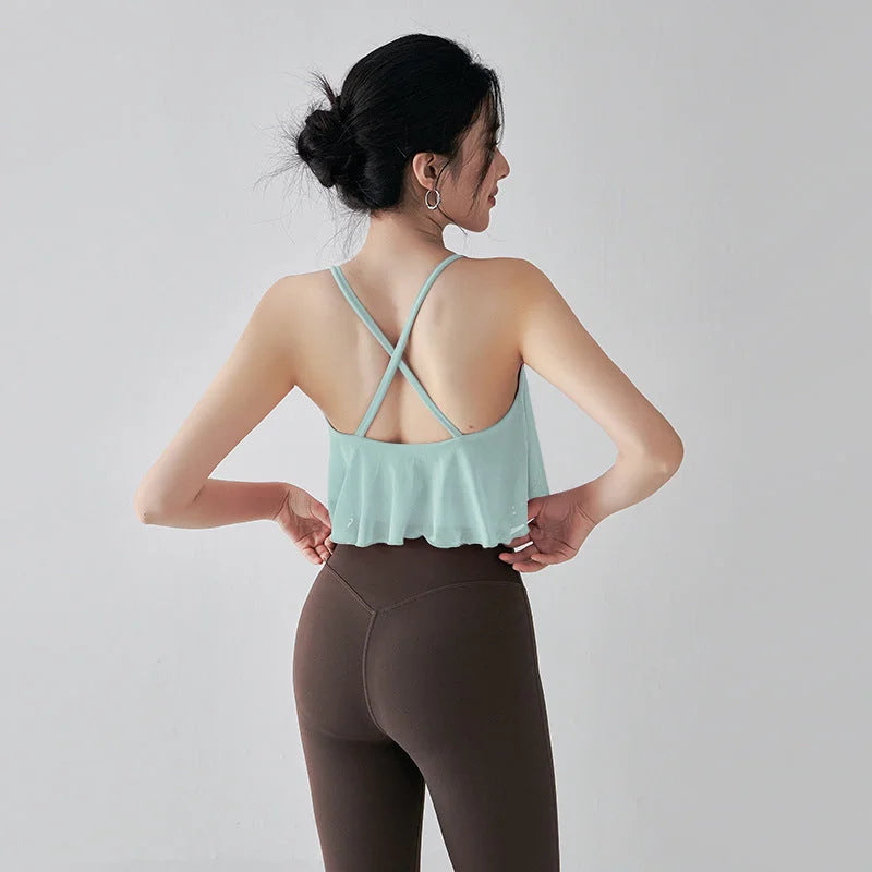 Cloud Mesh Sports Bra with Built-in Support