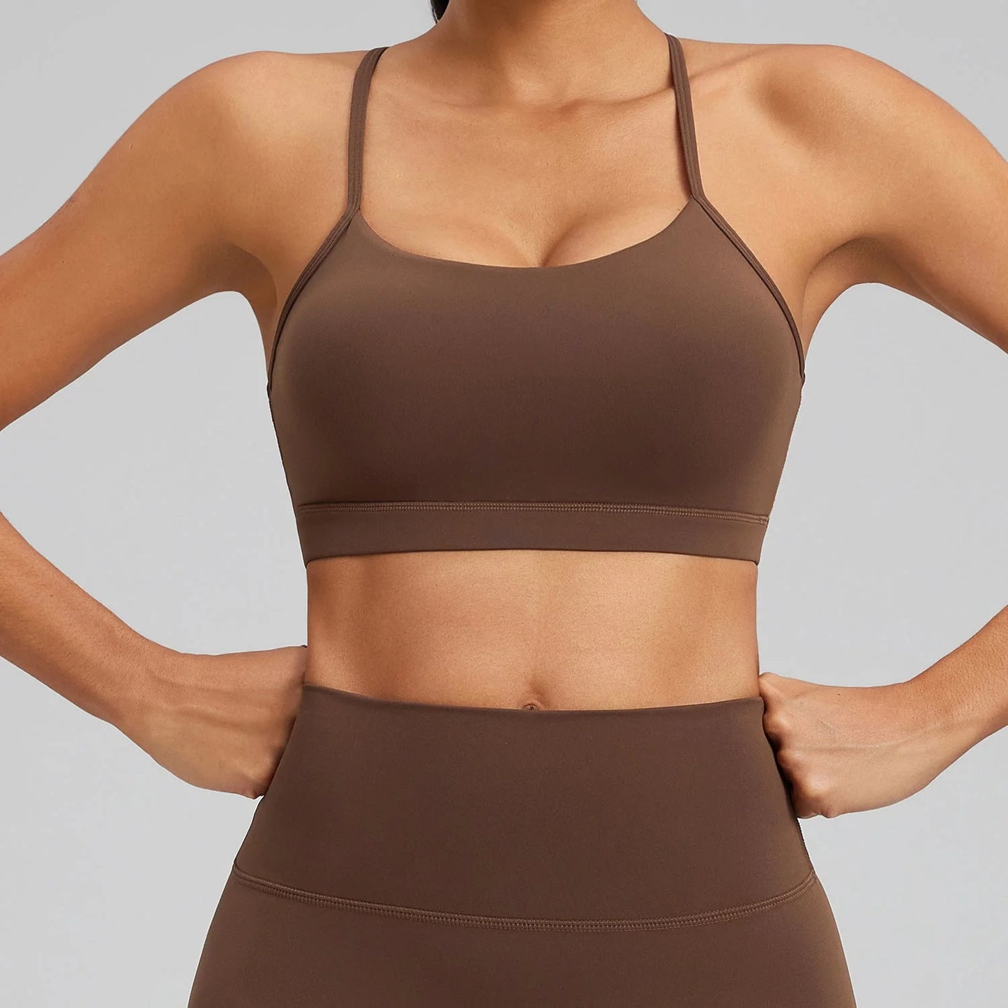 Anti-Shock Wireless Yoga Bra High Elasticity Breathable Seamless Sports Bra