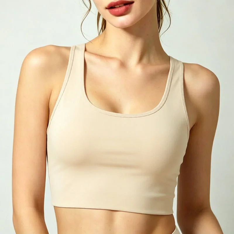 Crossback sports bra high support adjustable straps