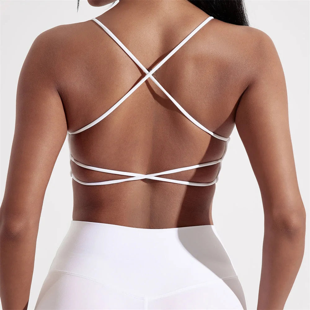 Naked-Sense High-Support Sports Bra for Outdoor Running