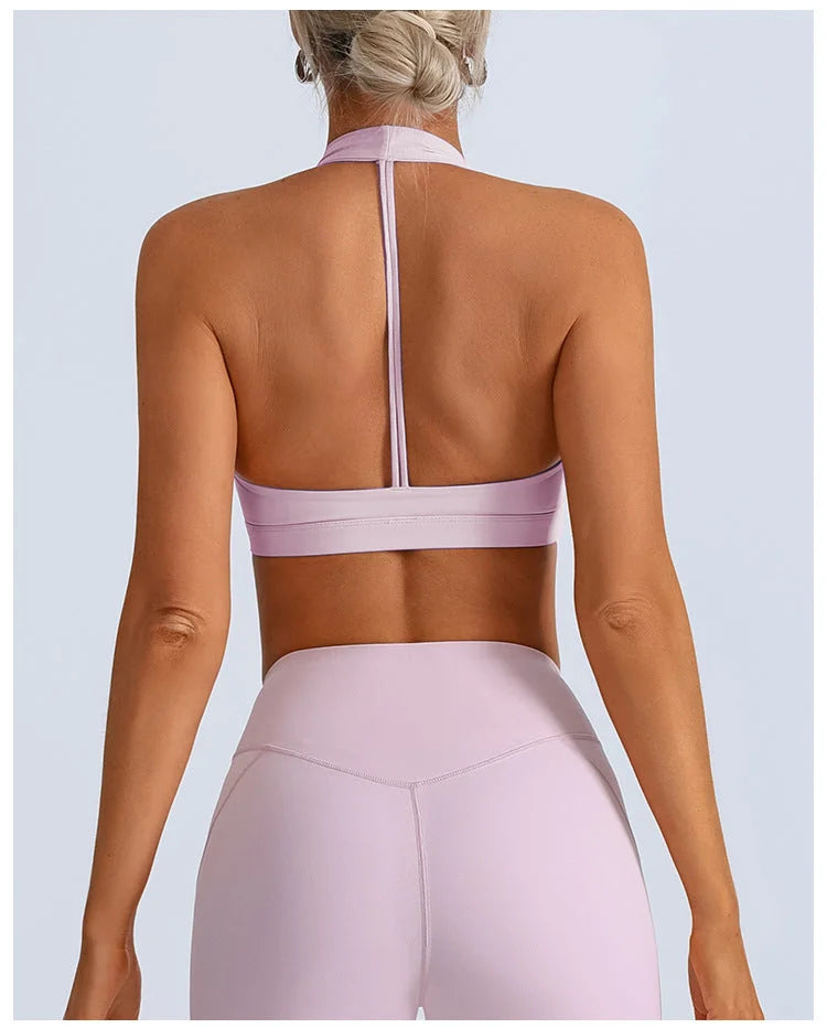 High Elastic Padded Sports Bra with Beautiful Back Straps