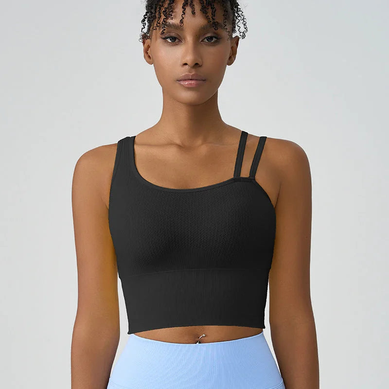 High-Impact Shockproof Sports Bra Fixed Cup