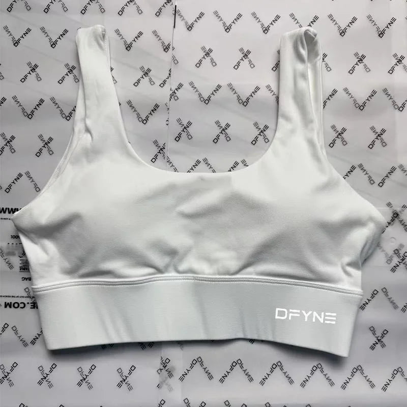 U-Neck Backless Yoga Bra with Built-in Pads