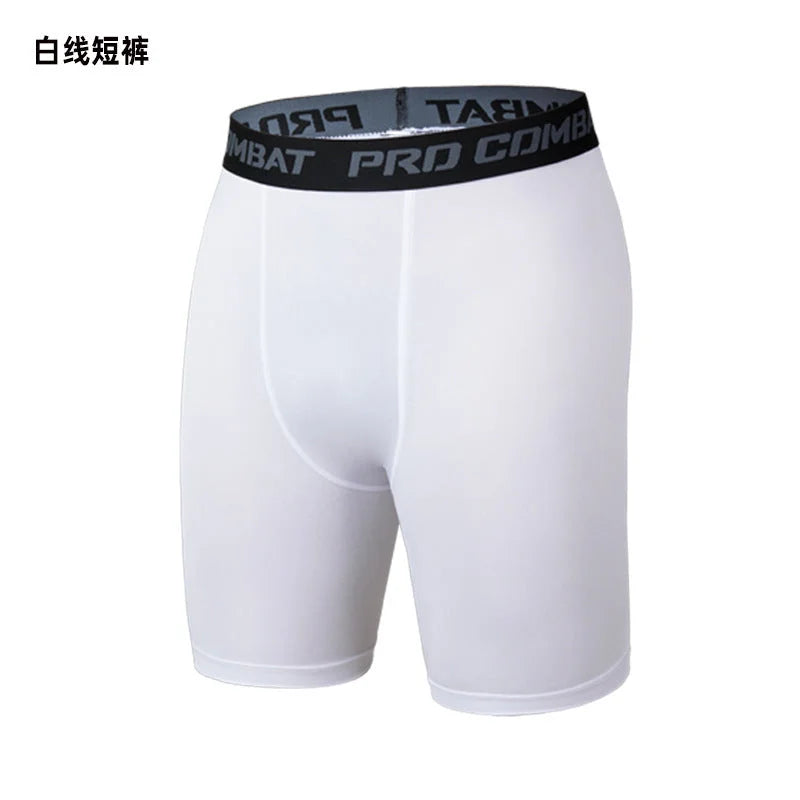 Matte Black High-Waisted Compression Shorts - Quick Dry Athletic Fit