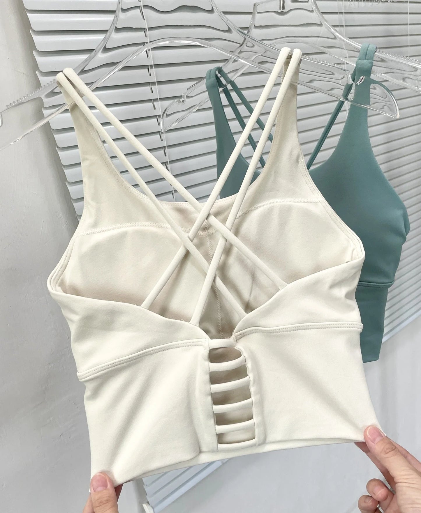 Padded Cross Strap Sports Bra Longline Yoga Vest - Summer 2026