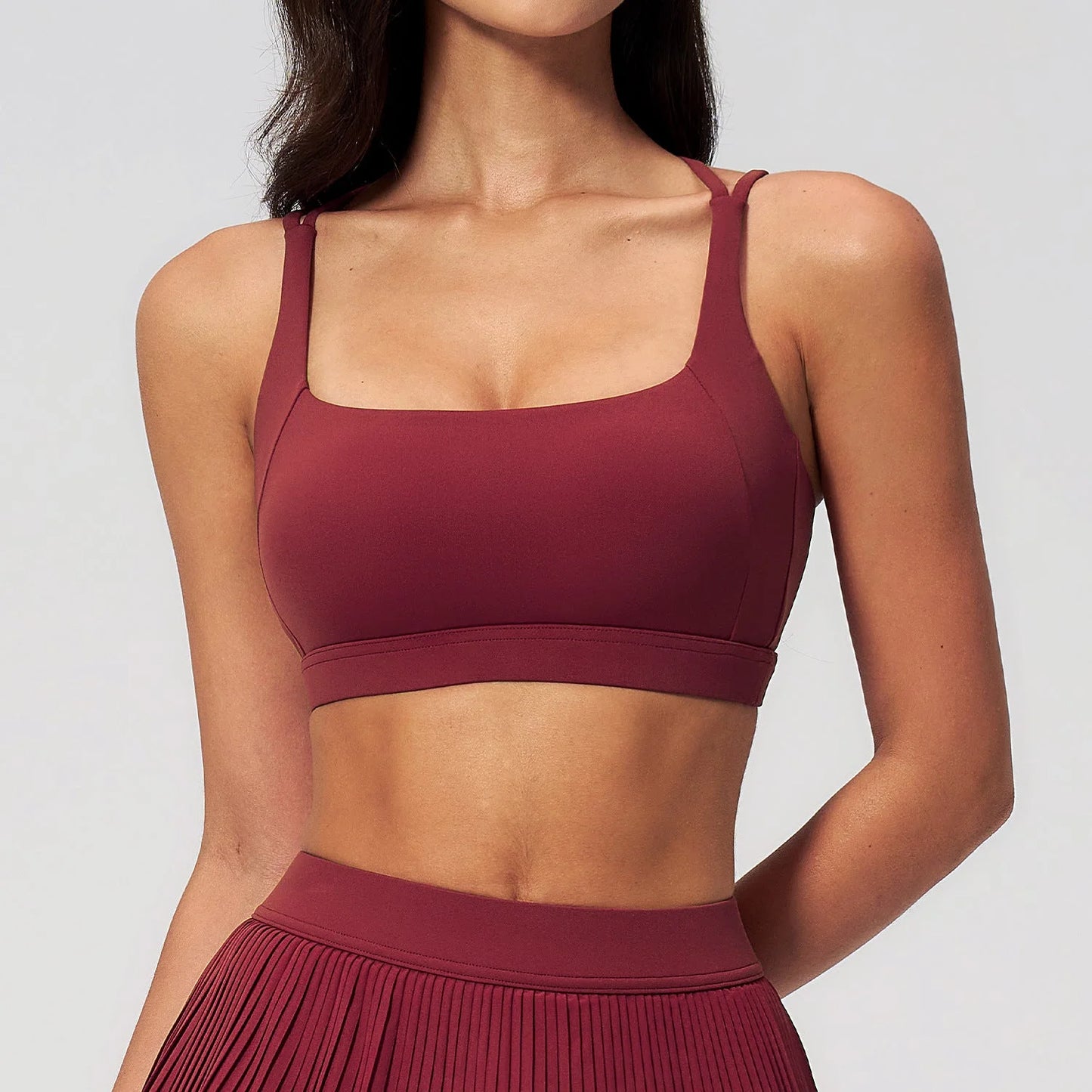 Cloud Feel Anti-Shock Sports Bra - High Stretch Power Sculpting Crop Top