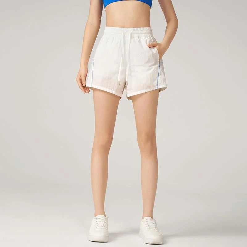 Quick Dry Sporty Shorts – Loose Fit Pocket Running Yoga Shorts