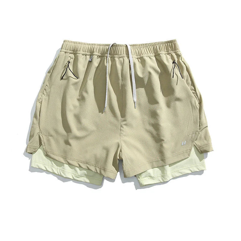 Double-Layer Outdoor Swim Shorts - Breathable Sports Shorts