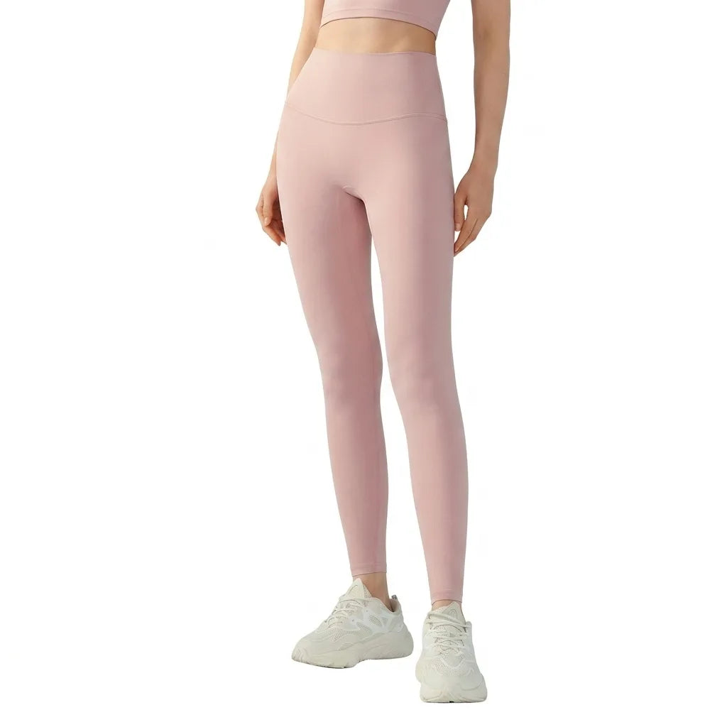 Lycra Skin-Feel High-Waist Yoga Leggings 5x Stretch