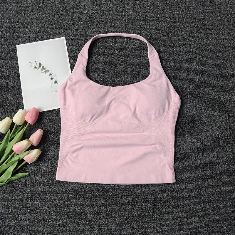 Seamless Yoga Vest | Premium Strappy Tank Top for Running & Fitness