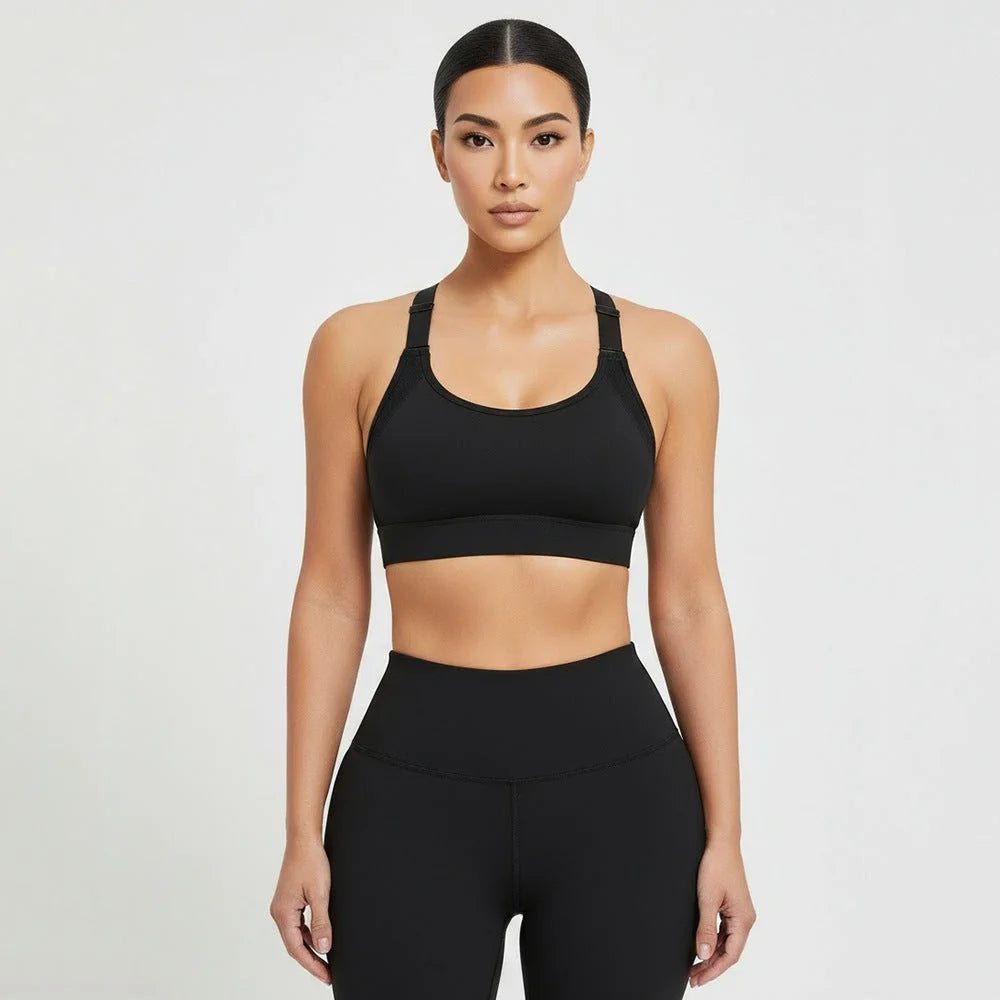 High-Impact Support Sports Bra for Running and Fitness