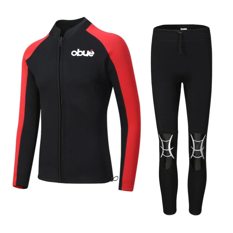 Long Sleeve UV Protection Rash Guard Two-Piece Swim Set