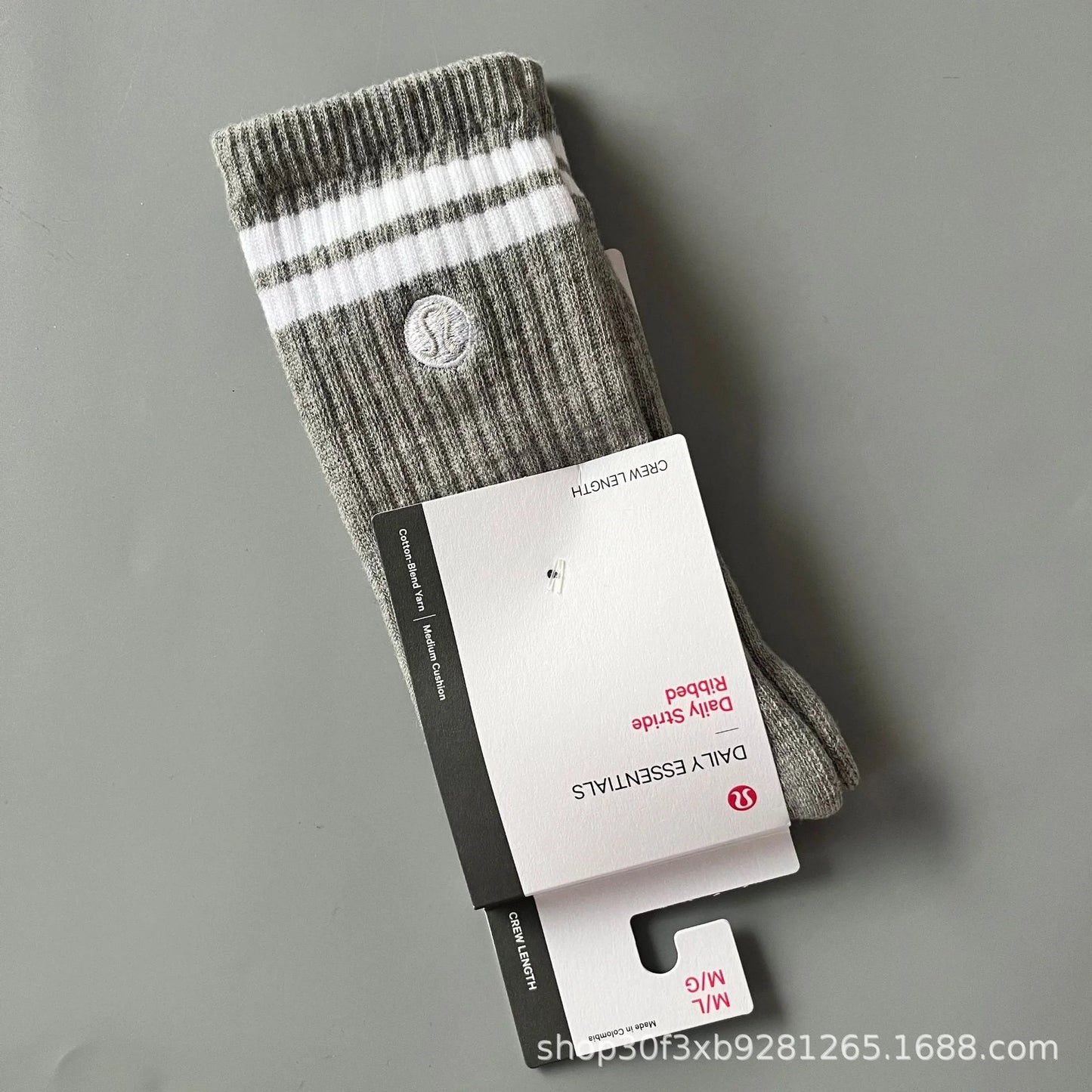 Women's Mid Calf Towel Sole Sports Socks - Breathable Casual Crew Socks