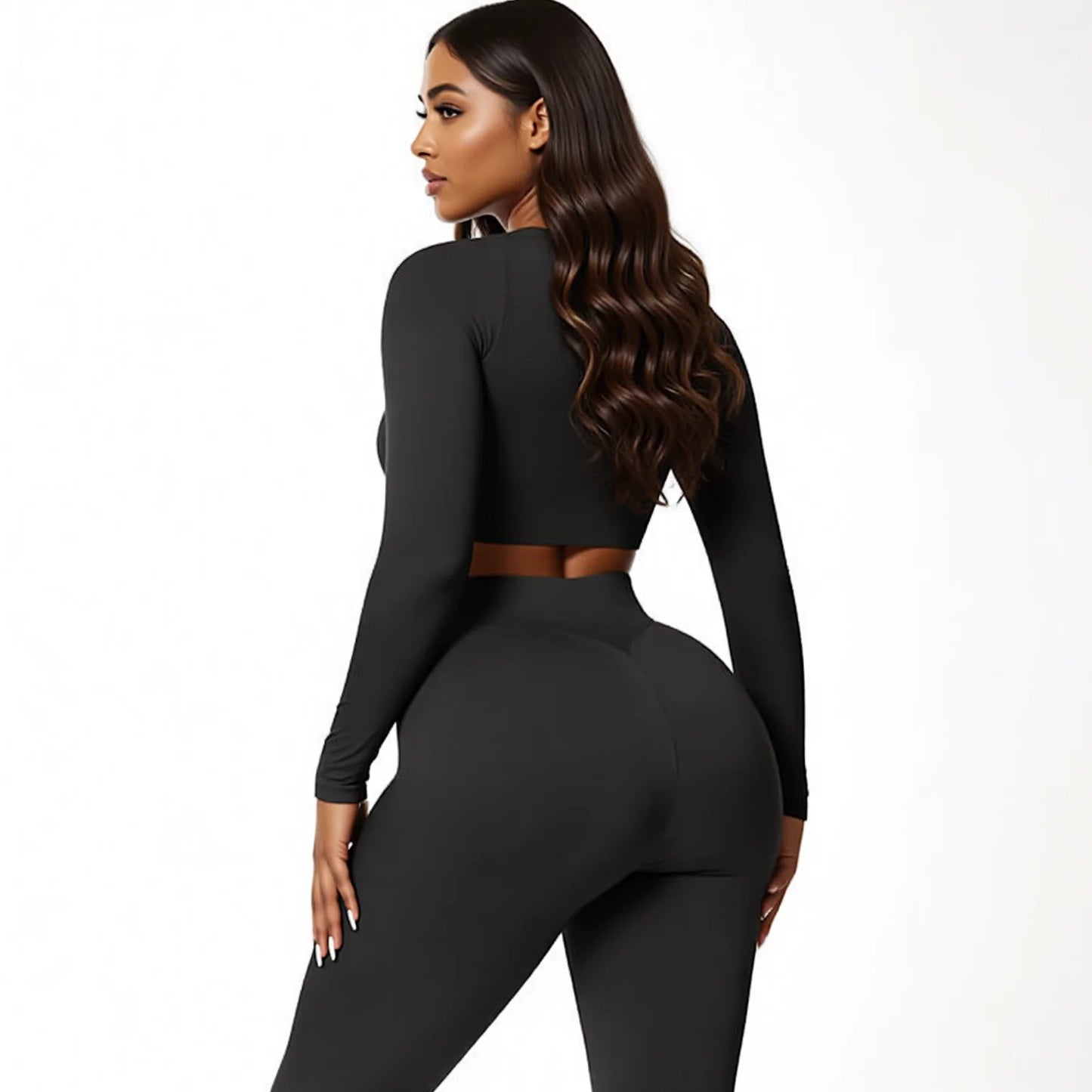 High Waisted Push Up Leggings Women - Seamless Sports Tights