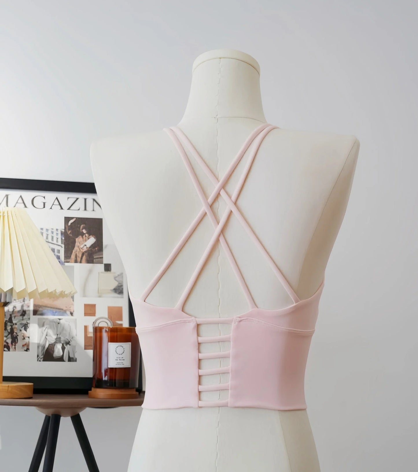 Padded Cross Strap Sports Bra Longline Yoga Vest - Summer 2026