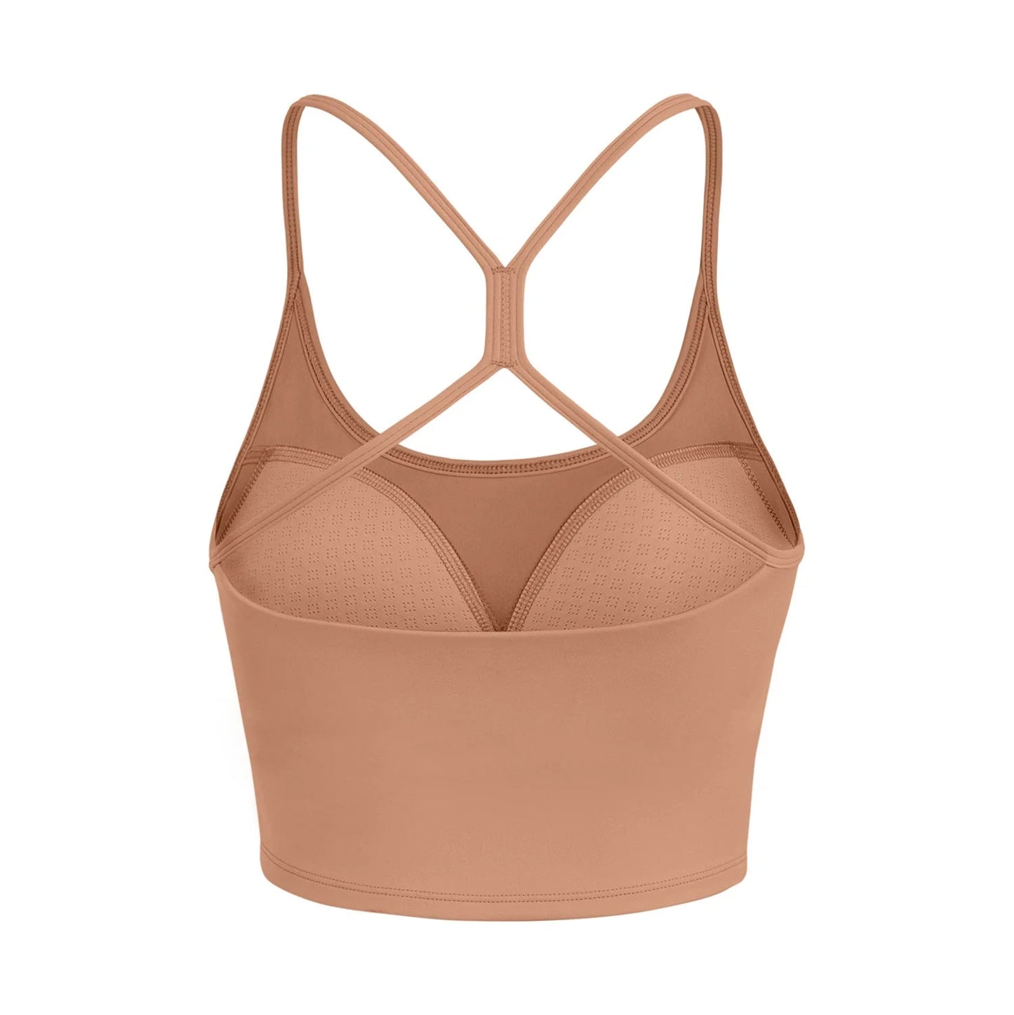 Crisscross Strappy Crop Sports Bra
