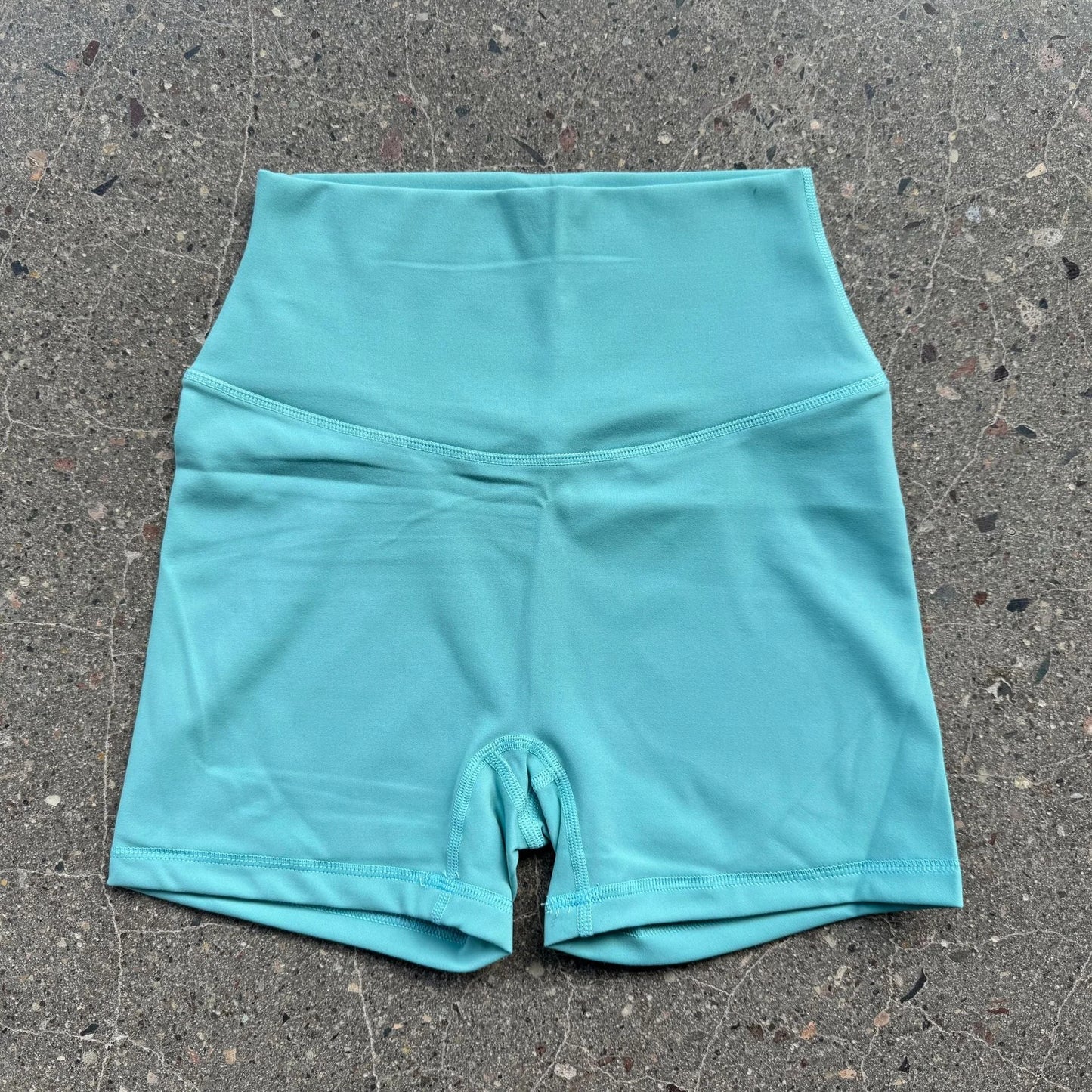 Magenta High Waist Yoga Shorts for Summer