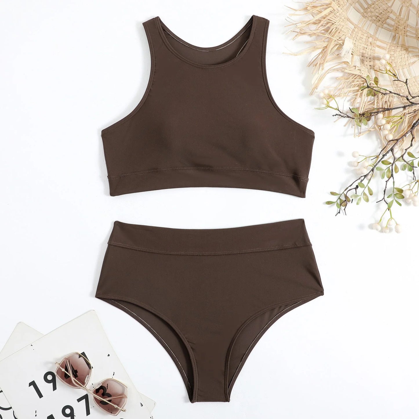 Pure Colour Bandeau Bikini