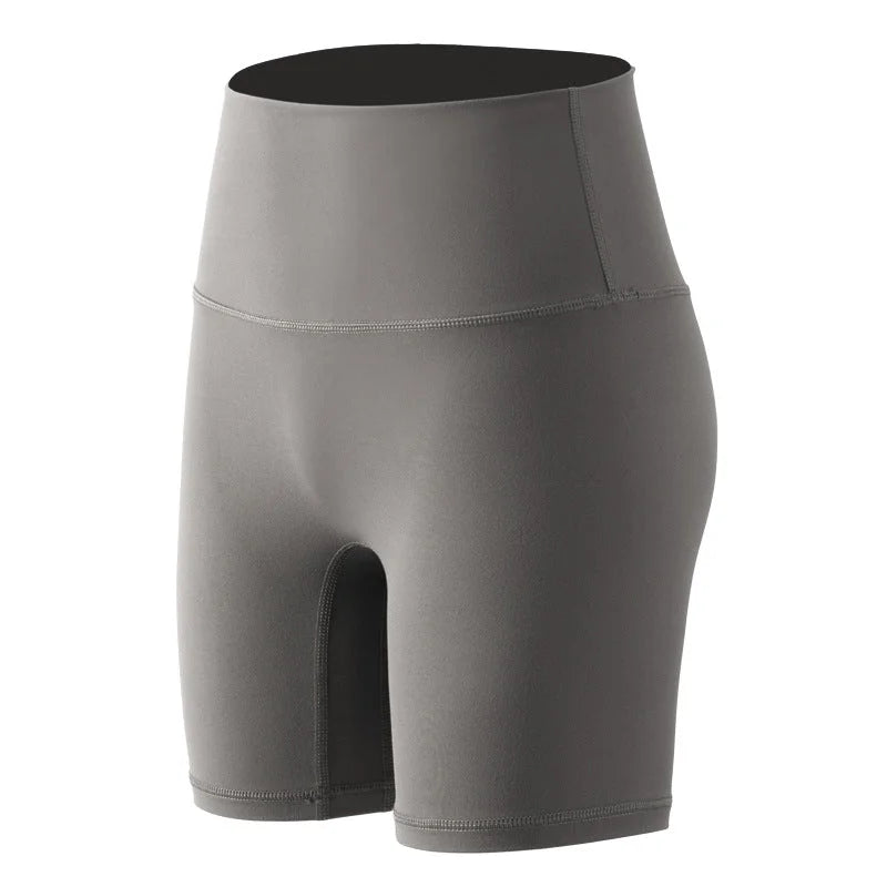 High-Waisted Peach-Booty Yoga Shorts for Fitness & Activewear
