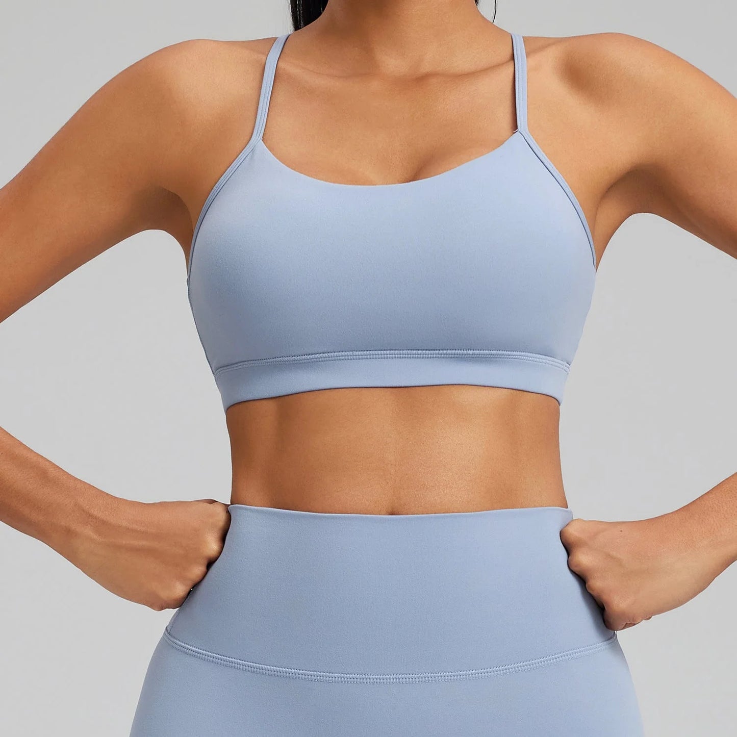 Anti-Shock Wireless Yoga Bra High Elasticity Breathable Seamless Sports Bra