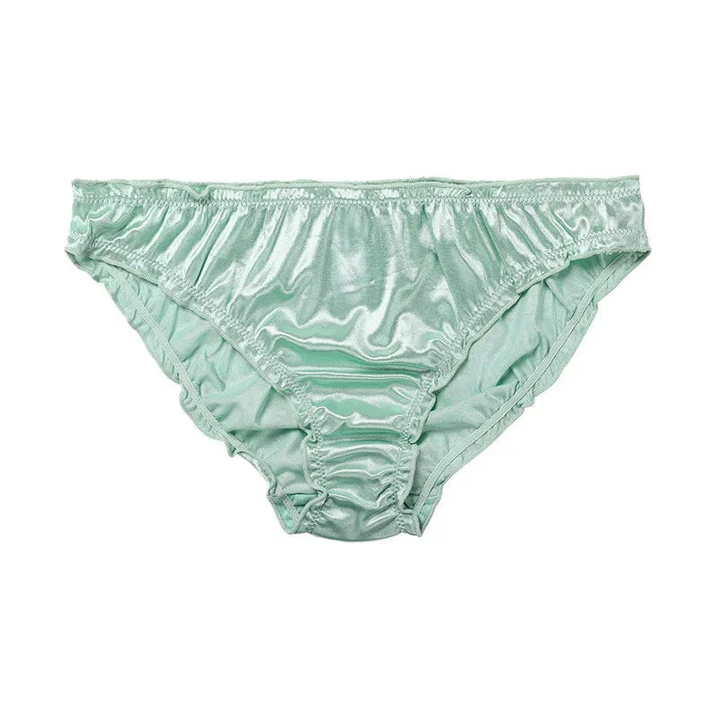 Satin Low-Waist Briefs for Women - Super Stretch Breathable Panties