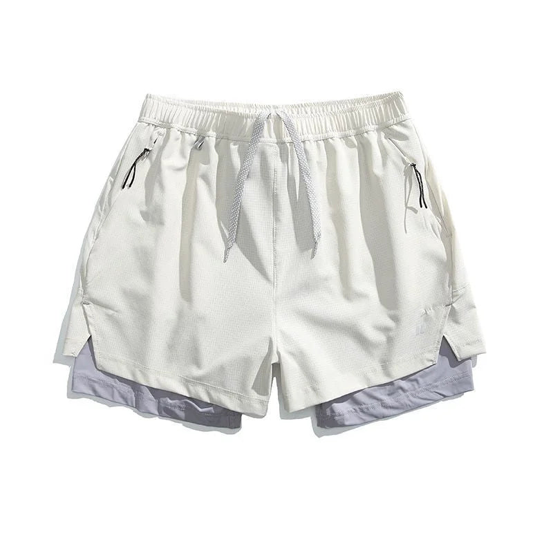 Double-Layer Outdoor Swim Shorts - Breathable Sports Shorts