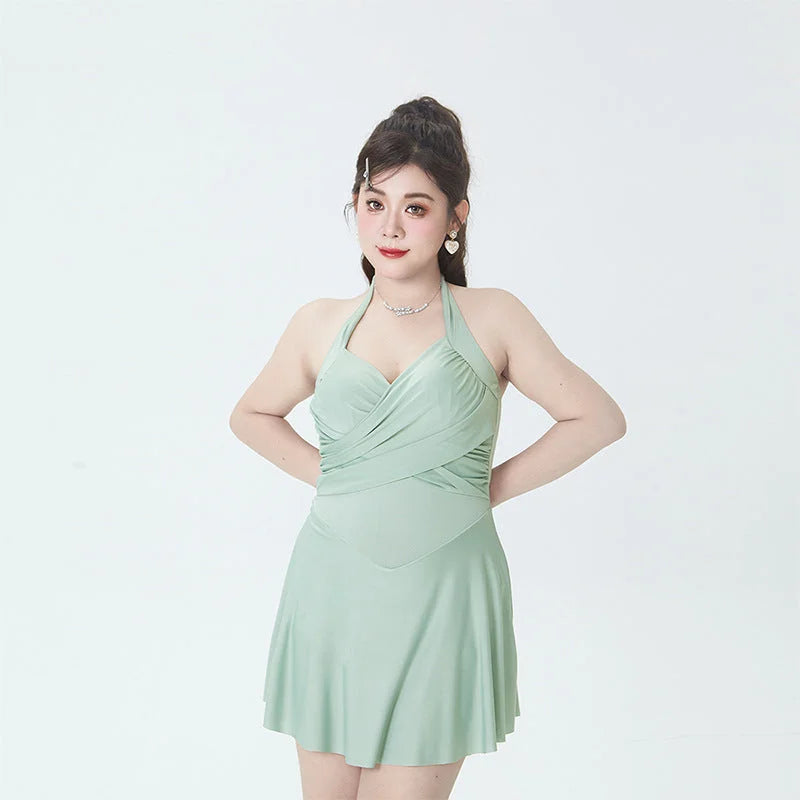 Tummy Control One Piece Swimsuit for Plus Size Women