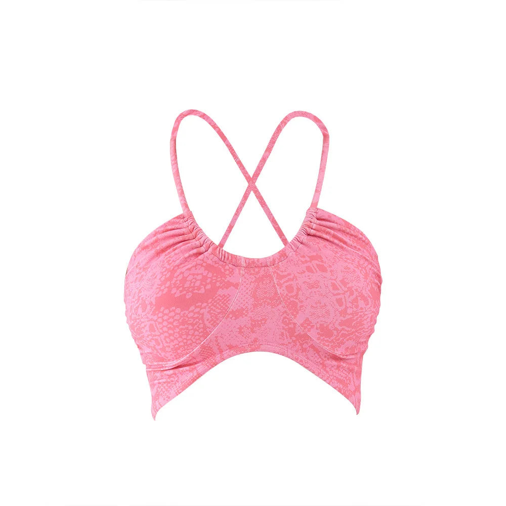 Criss Cross Back Seamless Yoga Bra