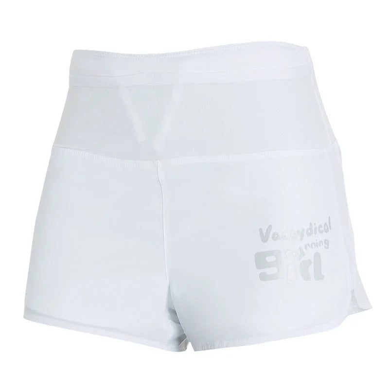 High-Waisted Running Shorts with Side Pockets for Women