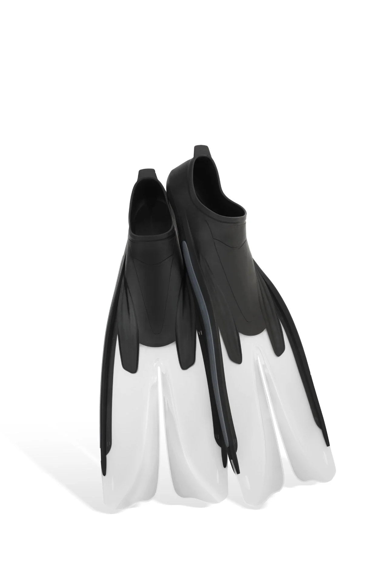 Split Fins for Freediving Swimming Training Lightweight Flexible TPR