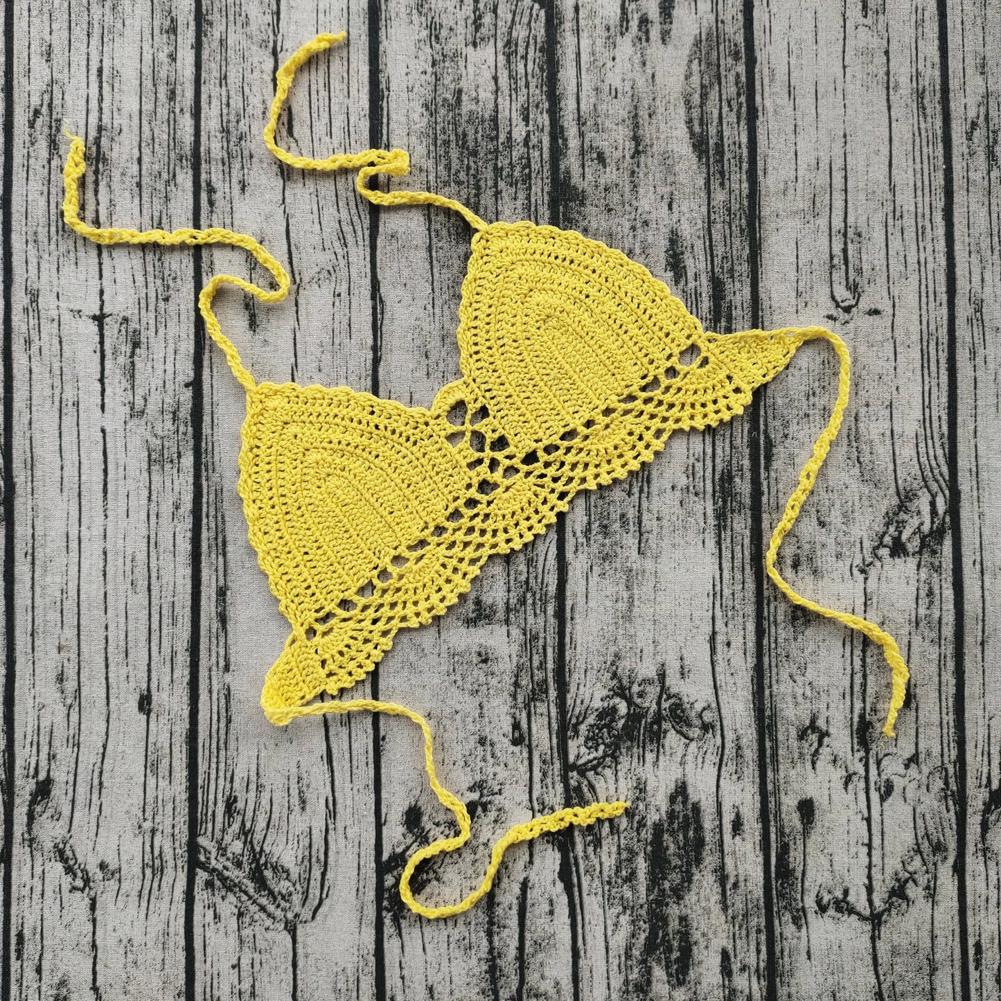 Handmade Crochet Lace Push-Up Bra
