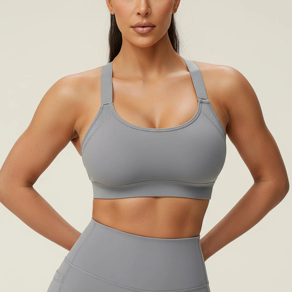 High-Impact Support Sports Bra for Running and Fitness
