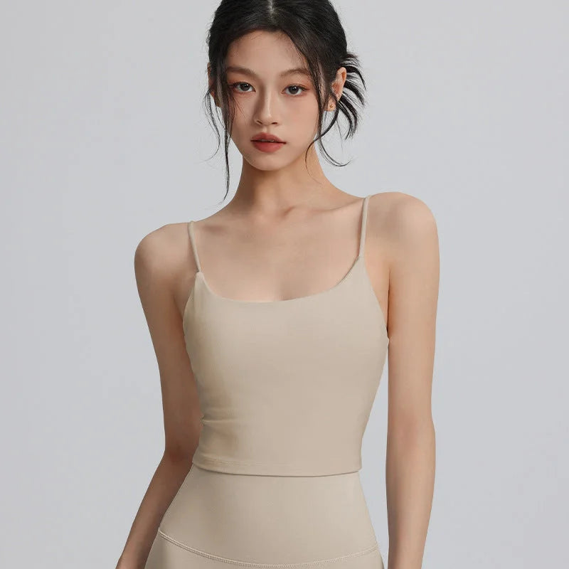 Strappy Backless Sports Bra