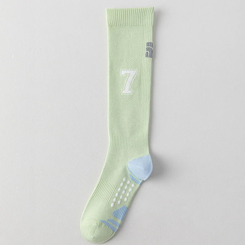 Performance Compression Calf Socks with Reflective Details for Cycling and Running