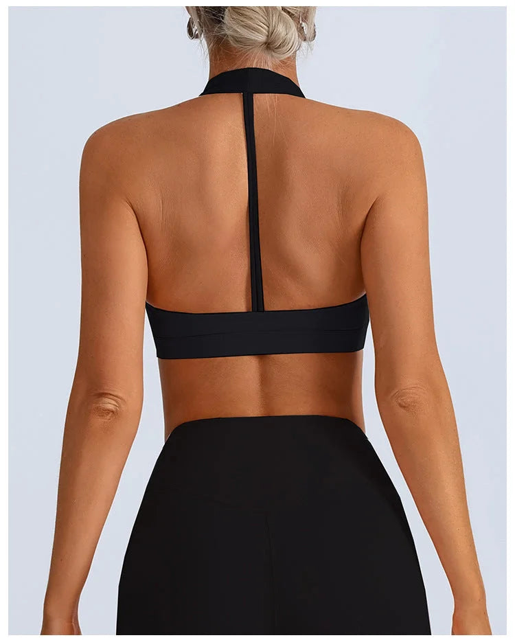 High Elastic Padded Sports Bra with Beautiful Back Straps