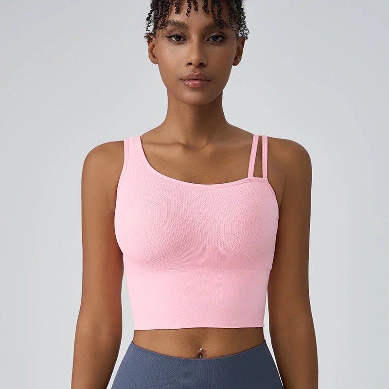 High-Impact Shockproof Sports Bra Fixed Cup