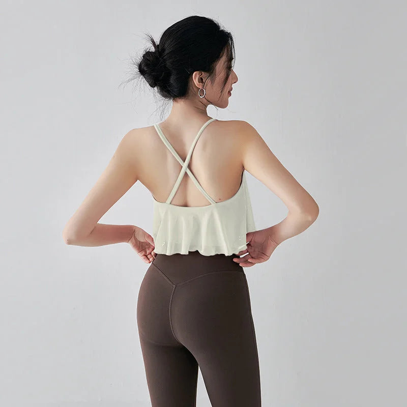 Cloud Mesh Sports Bra with Built-in Support