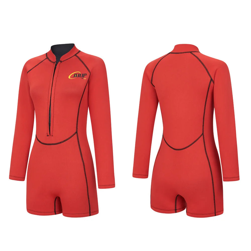 Womens 2.5mm Wetsuit Rash Guard Long Sleeve
