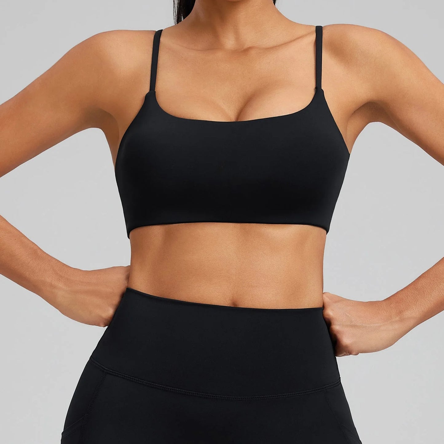 Y-Back Sports Bra with Padded Cups