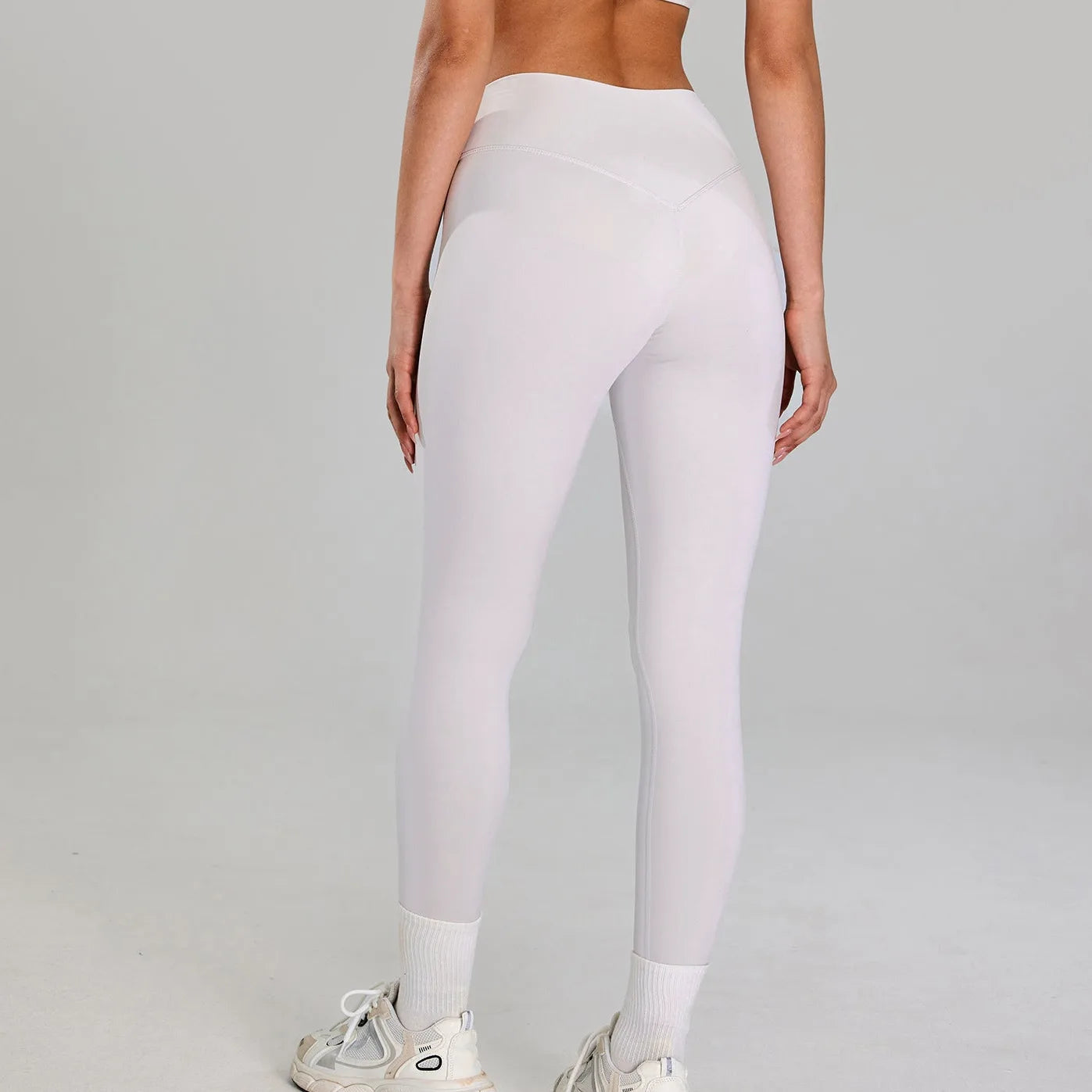Soft Naked-Feel High-Waist Yoga Leggings Seamless Hip-Lift