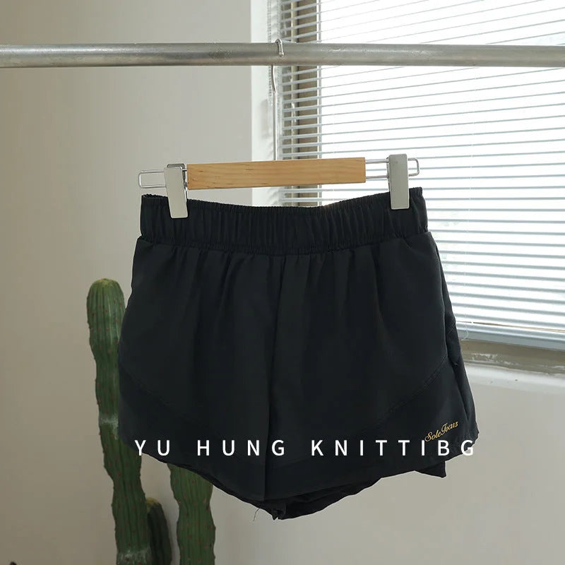 High-waisted comfy shorts