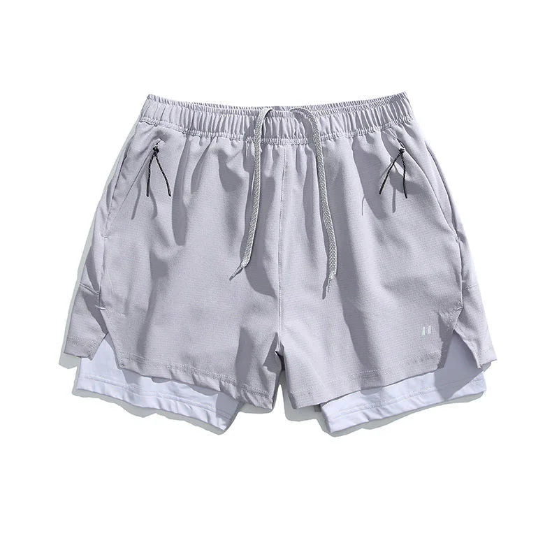 Double-Layer Outdoor Swim Shorts - Breathable Sports Shorts