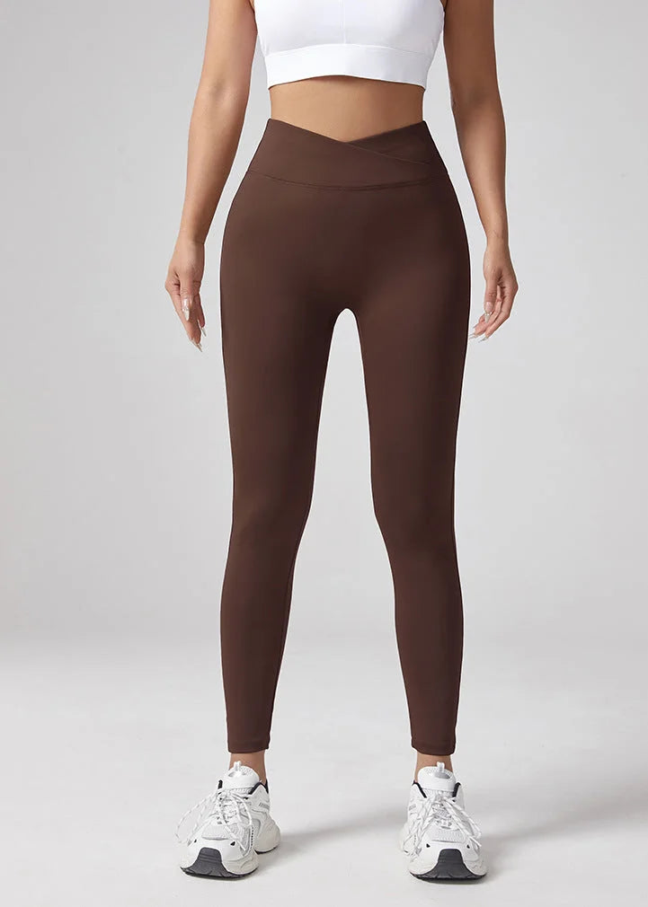 V-Waist Yoga Leggings Women Peach Butt Lift High-Waist Training Pants