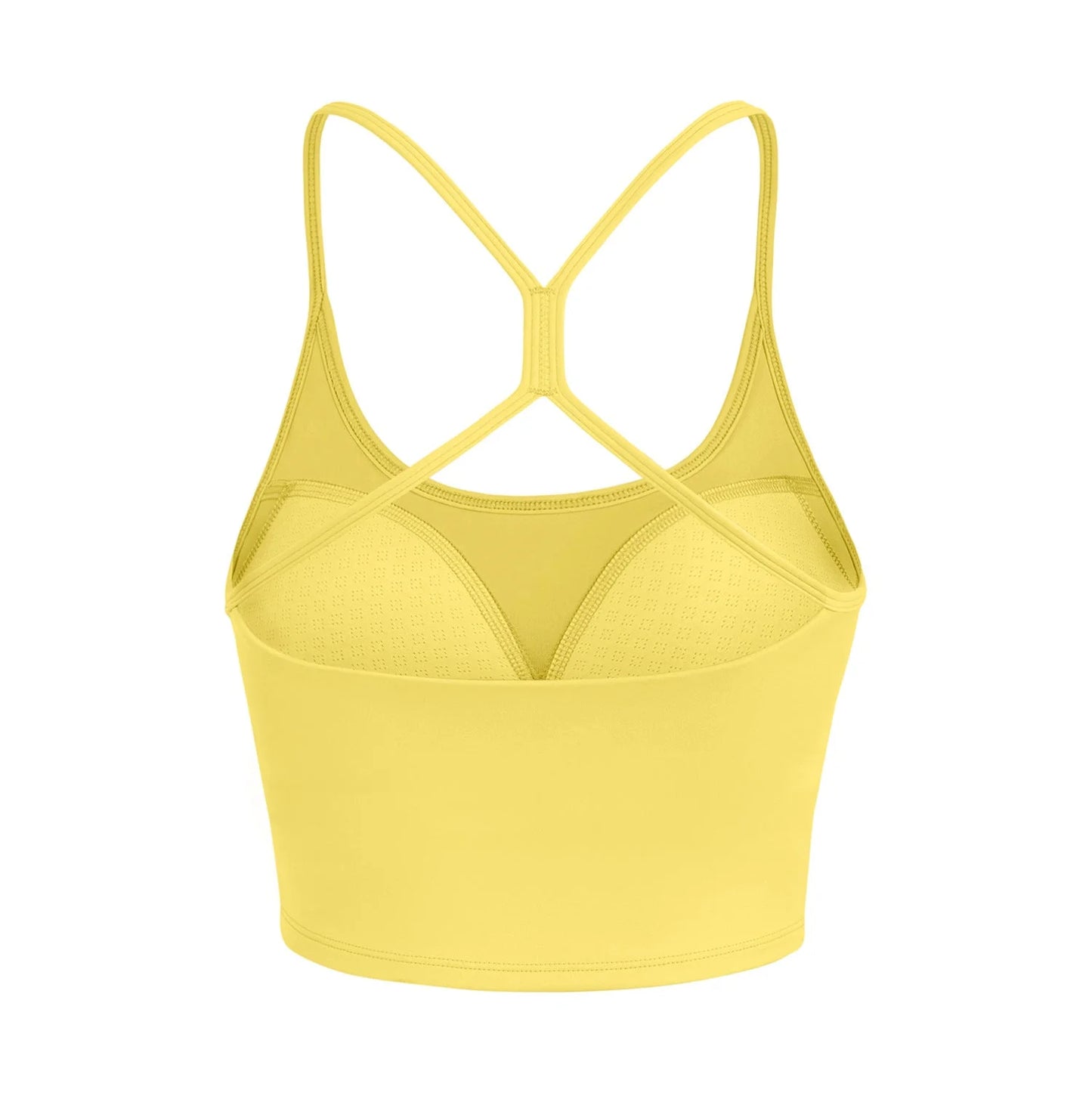 Crisscross Strappy Crop Sports Bra