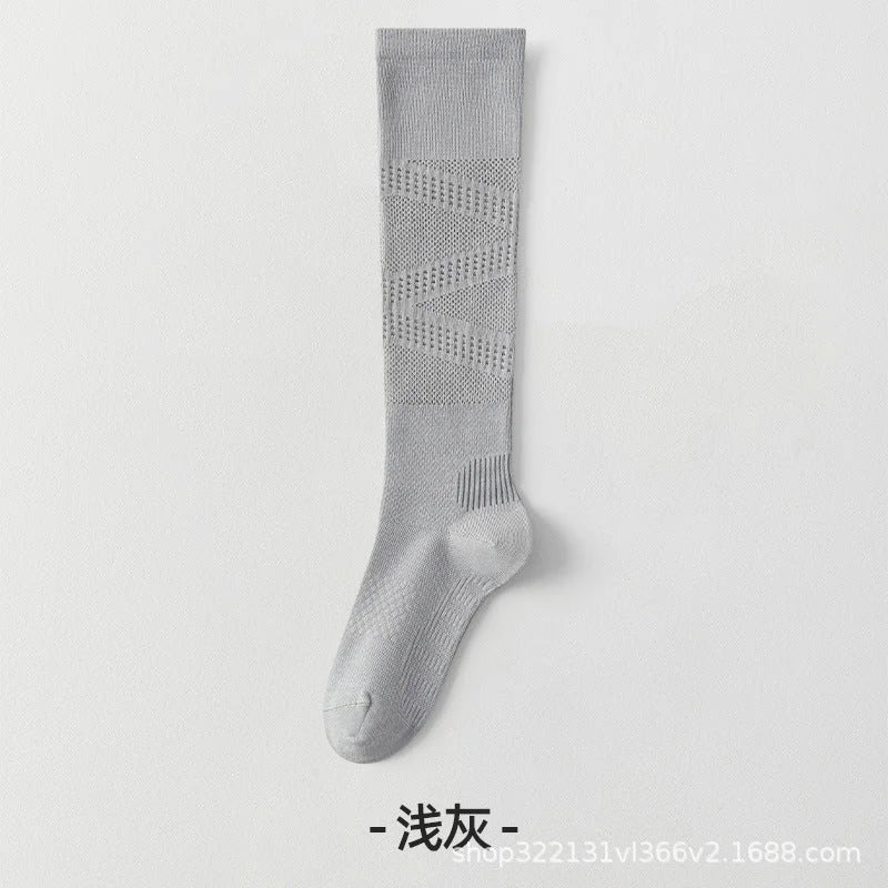 Breathable Mesh Calf Compression Socks for Women - Sporty Everyday Wear