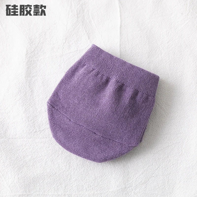 Invisible Half Palm Socks for Women - No Show Boat Socks Summer Thin Cotton