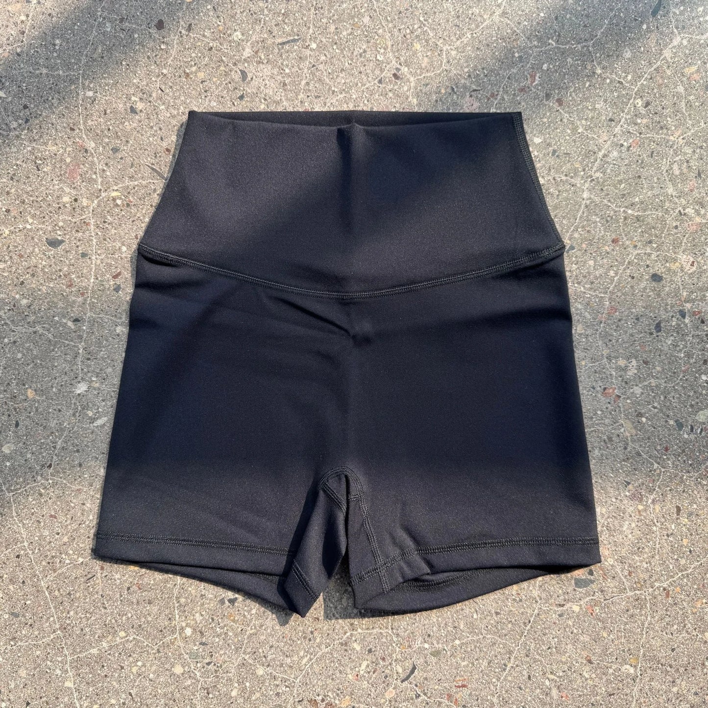 Magenta High Waist Yoga Shorts for Summer
